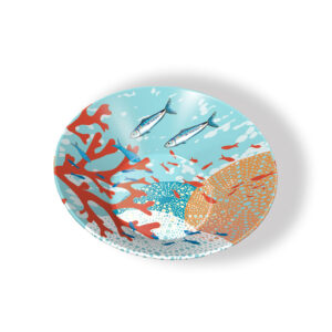 Coupelle Evasée CEVA06 "Poissons & Oursins"