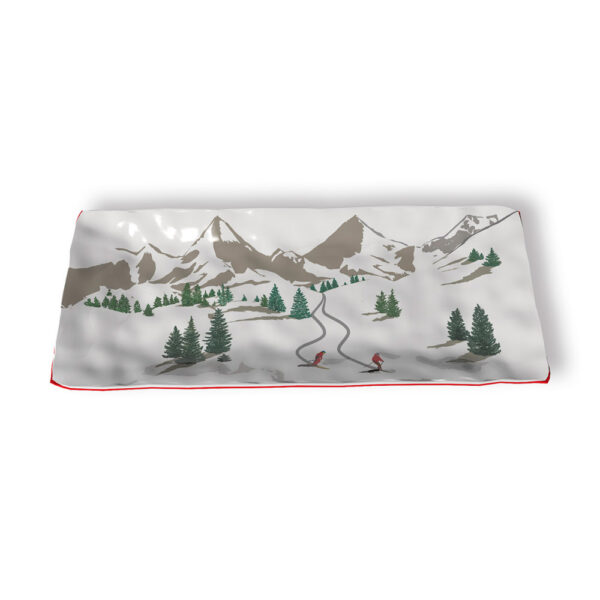 Petit Plat Rectangle Mélamine LPR09 "Hors-Piste"