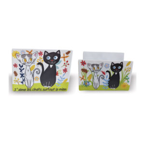 Porte - Eponge Mélamine LEP07 "J'Aime les Chats"