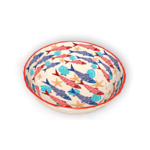 Grand Saladier Mélamine LSAG09 "Banc de Sardines"