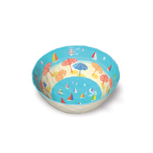 Saladier Moyen Mélamine LSAM07 "Voiliers & Parasols"