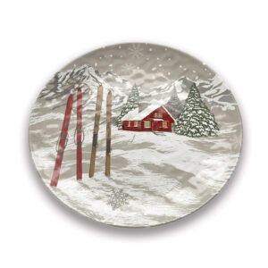 Grande Assiette Plate Mélamine LASS06 "Le Refuge"