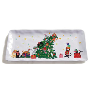 Petit Plat Rectangle Mélamine LPR21 "Pagaille au Sapin"